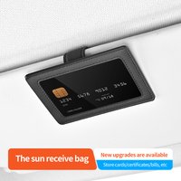 Car Card Clip Sun Visor Dual-Installation Organizer for Photos and Bank Cards Auto Interior Storage Stowing Tidying Tools