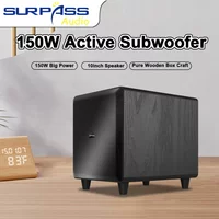 Home Theater 10 Inch 150W Active HiFi Subwoofer Strong Bass Stereo Speaker Background Music Woofer Loudspeaker Audio SoundBox