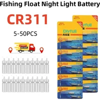 5-50PCS CR311 Luminous Battery Fishing Float Night Fishing Accessories Electronic Floats Batteries CR311