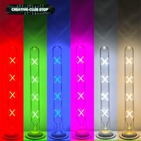 8W T300 Colorful Decoration LED Tubular Bulb E27 AC220V Retro Edison Light Cold Warm White Green Pink Blue Retro Long Light Bulb