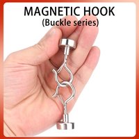 E14 E16 E18 E20 Neodymium Strong Magnetic Card Buckle Hook Household Kitchen Iron Cabinet Magnet Hook Magnetic Buckle Hooks