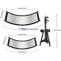 F3MA Compactly Curved Photography Reflector Studio Lighting Tool With Metal Frame