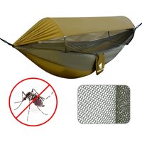 Thickened Camping Hammock 3 in 1 Double Layers UV Proof Sun Shelter Anti-Mosquito Net Hammock