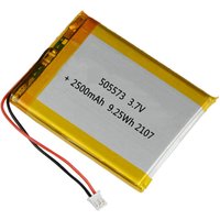 3.7V 2500mAh 505573 Li-Polymer Li Battery JST-PH 2pin 2.0 For CAMERA POWER BANK MP4 SMART WATCH MOBILE POWER MP3 GPS