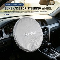 For Hyundai Car Steering Wheel Sunscreen Insulation Cover Auto Accessories i10 i20 i30 i40 ix20 ix35 ix55 Nexo IONIQ Starex