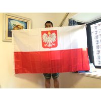 SKY FLAG Poland eagle flag 3X5Fts 90X150cm The Republic Of Poland Eagle flag polish flags white red EU Poland flags