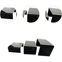 3Pcs Acrylic Display Stand Display Rack Rectangle Ladder Shelf Display Riser for Dessert Hand-made Model Action Figure Toys
