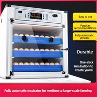 68/272 Eggs Fully Automatic Incubator 4-Tier Digital Hatcher Chicken Duck Goose Pigeon Quail 200W 110/220V Poultry Egg Incubator