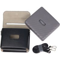 Anti Drop Storage Bag Suitable for Fujifilm Instax Link Wide Printer Leather Case Retro Strap Single Shoulder Protective Cover