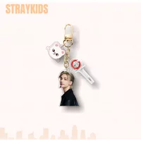 Idol Boys Straykids Cartoon Acrylic Keychain SKZOO Bag Accessories Felix HyunJin Jisung Minho Jeongin Fans Collection Gifts