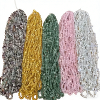 AliExpress NONE 5-8mm Irregular Natural Stone Beads - Crystal Agate Gravel Chips Beads for DIY Jewelry Bracelet Making,39cm Length