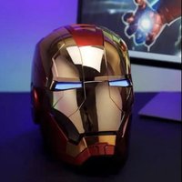 Iron Man Mk5 Helmet 1:1 Scale Collectible Wearable Voice Control Tri Modes Glowing Opening Closing Jarvis Mask For Adult Cosplay