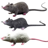 Fake Small Rat Lifelike Mouse Model Prop Scary Trick Prank Toy Horror Halloween Party Decor Practical Jokes Novelty Funny Toys