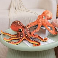 Cute Simulated Octopus Plush Toy Orange Sea Animal Octopus Soft Stuffed Doll Home Decor Plush Toys for Friends Gifts Decor