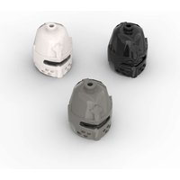 MOC 10PCS Helmet Castle 89520 Headgear Building Block Kit Closed With Eye Slit Educational Brick DIY Toy Children Birthday Gifts