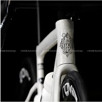 AliExpress NONE 2Pcs JUST RIDE Mountain Bike Waterproof Stickers For Bike Frame Helmet Luggage