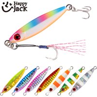 Happyjack Micro Fishing Jigs Metal Jig Fishing 3 5 7 10 15 20 30G Micro Cast Shore Casting Jigging Spoon Artificial Bait Tackle