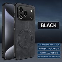 Leather Texture Wireless Charging Magnetic Case For Honor 600 Honor 600Pro 5G ShockProof Phone Cover