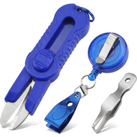 GotureFishing Lanyard Fishing Quick Knot Tying Tools 4 in 1 Fishing Tools Kit Include Fish Scissors Tackle Accessories