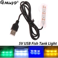 0.6W 5V Fish Tank Light for Small Aquarium Plants Lights USB LED Desktop Lamp Aquarium Landscape Decorative Lamps Accessories