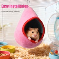 Small Animal Hammock Hangable Mice Cage Decoration Hamster Squirrel Bed for Enrichment Relaxing Sleeping Indoor Outdoor Tiny Pet