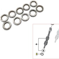 For BMW N55 N20 13537577649 Engine Fuel Injector Sealing Ring Fuel Injector Retaining Bracket Snap Decoupling Elements