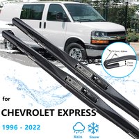 For Chevrolet Express Savana 2500 3500 1996~2022 Winter Wipers Blades Rubber Front Window Windscreen Cleaning Accessory U J Hook