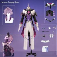 Genshin Impact Durin Game Unquenchable Fire Cosplay Costume Wig Tail Headbond Halloween Carnival Anime Convention Role Play