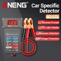 Car Battery Tester ANENG BT-172 12V Status Indicator Charge System Analyzer Voltage Meter Digital Display Alligator Clips Tool