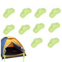 Tent Rope Buckle 10pcs Triangle Guyline Cord Tightener Glow In The Dark Tent Accessories Wind Rope Tensioner for Hiking Outings