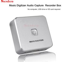 EZCAP 241 Music Digitizer Audio Capture Recorder Box Convert old analog Music Cassette Player to MP3 SD Card USB Flash Disk File