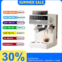 2026 Newest Home Coffee Machine Compact Semi-Automatic Espresso Maker Perfect Gift for Coffee Lovers Rich Crema & Milk Frother