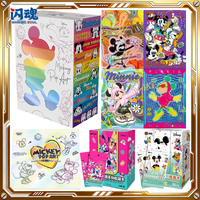 SHINING SOUL Disney Mickey & Friends Cards Pop Art Mystery Box Anime Trading Cards Game Birthday Holiday Toys Gifts for Kids