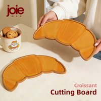Joie Croissant Fruit Cutting Board Plastic Kids Baby Food Chopping Board Creative Kitchen Bread Tray Breakfast Serving Tray