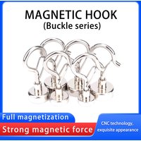 E14 E16 E18 E20 Strong Magnetic Card Buckle Hook Household Kitchen Iron Cabinet Magnet Hook Magnetic Buckle Hooks For Home DIY