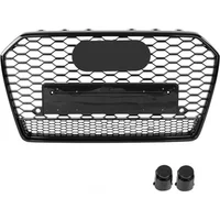 Honeycomb Grill Front Hood Grille Front Bumper Grill Center Grille for RS6 Grill for Audi A6/S6 C7.5 2016-2018