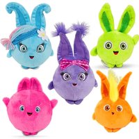 5Pcs/Lot Cute Sunny Bunnies Plush Toys Cartoon Solar Bunny Plushie Doll Stuffed Animals Kids For Baby Girls Kids Birthday Gifts