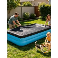 Inground Pool Protector Waterproof Foldable Round Pool Cover Dustproof Tank Cover Insect Resistant Protection Sleeve For Outdoor