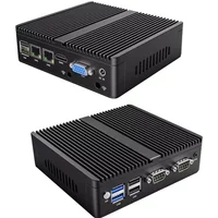 Metal Case Fanless Industrial Mini PC Intel N2840 Desktop Computer Pfsense Mini Server DDR3L Msata SSD 2Lan 2COM VGA HD Display