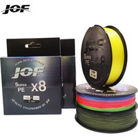 JOF Brand X8 Series 8 Strands 150M 300M 500M PE Braided Fishing Line 20-100LB Multifilament Fishing Line Smooth Carp Fishing