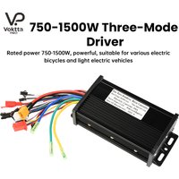 AliExpress Voktta 36V 48V 64V 30A Sine Wave Brushless Motor Controller 750-1500W 3 Mode Driver SM Connector Instrument Electric Bicycle S866