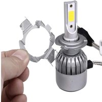 10Pcs H7 Adapter Headlamp Socket Car Led Bulb Holder Lamp Base For D101 High Temperature Resistant Stainless Steel Material
