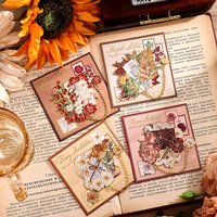 1pc Vintage Flower Letter Metal Bookmark With Chain Pendant for Birthday Writers Teachers Friends Book Club Book Accessory
