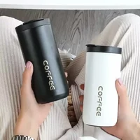 Portable 500ML Stainless Steel Coffee Thermos Bottle Thermal Mug Leakproof Car Vacuum Flasks Coffee Cup Travel Insulated Bottles