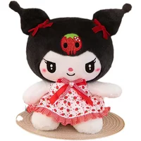 Sanrio Kuromi Hello Kitty My Melody Cute Cinnamoroll Pillow Plush Toys Plushie Keychain Stuffed Doll for Kids Christmas Gifts