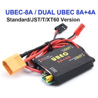 2S-6S 6-36V UBEC 8A BEC / DUAL UBEC 8A+4A 5.2/6.0/7.4V/8.4V Servo Separate Power Supply RC Car Fix-Wing Airplane Robot Arm