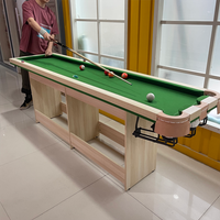 7/8ft Five Dot Snooker Training Table, Easy Use Mini 2-in-1 Billiard Pool Table
