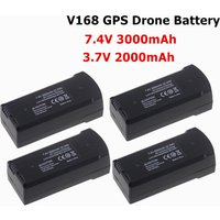 7.4V 3000mAh Battery For V198 V168 Pro Max GPS Drone Original 3.7V 2000mAh V198 V168/V168 Pro UAV Spare Battery Dron Accessories