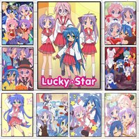 ANIME L-Lucky Star Poster Wall art print art suitable for living room bedroom bar parlor home decor gift
