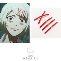 Brdwn Tokyo Ghoul Womens JUZO SUZUYA REI Cosplay Hairpin Hairwear 5pcs/set